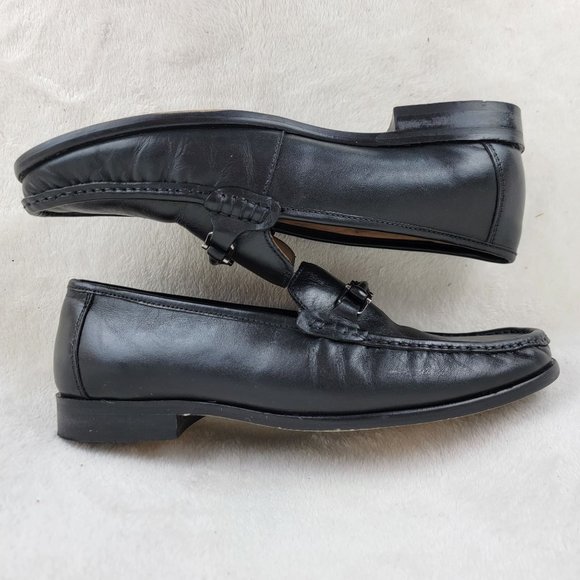 Carlos By Carlos Stanana Milagro Bit Black Calfskin Leather Slip On Loafer 8.5D main image 6